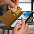 Miniatyrbild 3 av 4: Fodral för Samsung Galaxy S20 Plus - AVIZAR - Äkta Läder - 2 Kortfickor - Videostöd - Magnetisk Svart