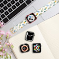 Pikkukuva 4 / 5: Rannekoru Apple Watchiin 41 / 40 / 38 mm silikoni ananaskuviolla monivärinen Flerfärgad