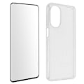 Miniatyrbillede 1 af 5: AVIZAR etui til Motorola Moto G52 og G82 - Soft Gel Silikone og 9H hærdet glasfilm sort Svart