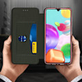 Miniatyrbillede 3 af 4: Etui - AVIZAR - Samsung Galaxy A41 - Øko-læder Tekstur - Rød - Videostøtte Röd