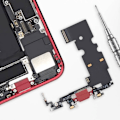 Miniatyrbillede 4 af 4: Lightning-opladningsstik - RELIFE - iPhone SE 2022 - Integreret mikrofon - Rød - Kablet Röd