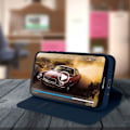 Miniatyrbillede 4 af 4: Housse - AVIZAR - Huawei Y5 2019 - Wallet Cover - Øko-læder - Video Støtte Midnattsblå