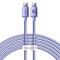 Miniatyrbillede 1 af 6: BASEUS CRYSTAL SHINE USB-C TIL USB-C LADEKABEL 100W, 2M - LILLA C