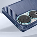 Miniatyrbillede 4 af 5: Telefonetui - AVIZAR - Honor 90 - Stift - Stødabsorberende - Design i Mørkeblå Kulstof Blå