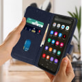 Miniatyrbild 3 av 5: Samsung Galaxy A13 5G Fodral - AVIZAR - Plånboksfodral - Stativfunktion - Blå Blå