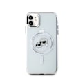 Pikkukuva 1 / 6: iPhone 11 Kuori IML K ja CH MagSafe-yhteensopiva Karl Lagerfeld Läpinäkyvä Vit