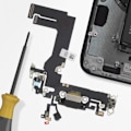 Miniatyrbillede 4 af 4: Opladningsstik - AVIZAR - iPhone 13 Mini - Lightning - Integreret mikrofon - Sort Svart