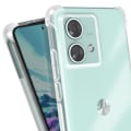 Miniatyrbillede 4 af 5: Coque Bumper - AVIZAR - Motorola Edge 40 Neo - Fleksibel - Transparent - Forstærkede stødabsorberende hjørner Vit