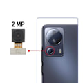 Miniatyrbillede 3 af 4: Makroobjektiv til bagkamera til Xiaomi 13 Lite 5G 2MP Sort Svart