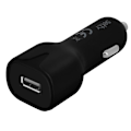 Pikkukuva 1 / 4: Savukkeentulppalaturi - Setty - Musta - 2.4A - Micro-USB-kaapeli 1m - Nopea Lataus Svart