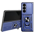Miniatyrbild 1 av 5: Fodral till Samsung Z Fold 6 - AVIZAR - Midnattsblå - Stel - Syntet - MIL-STD-810G 516.6 Certifierad Blå