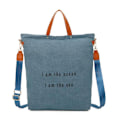 Miniatyrbild 1 av 4: Seabag Denim Tote Handväska - GALLANTRY - Blå - Axelrem - A4-format Blå