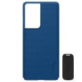 Miniatyrbild 1 av 4: Skal för Samsung S21 Ultra - NILLKIN - Super Frosted Shield - Blå - Fällbart stöd - Matt finish Blå