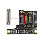 Pikkukuva 3 / 4: FPC-kuulokeliitin iPhone XR:lle Musta - AVIZAR - FPC-kuulokeliitin - Musta - Paino: 10 g. Svart