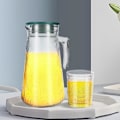 Pikkukuva 2 / 5: Cheffinger karahvi ja lasit - Vintage-tyyliset teksturoidut - Liljakukkakuosi - Läpinäkyvä Transparent