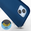 Miniatyrbild 3 av 5: AVIZAR Skyddsfodral för iPhone 14 - Halvstyv Soft-touch Fine - Blå Blå