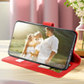 Miniatyrbillede 3 af 6: Red Mandala Flowers pungetui til Samsung Galaxy A35 5G - AVIZAR - Halvstivt - Klap - Blank Röd