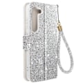 Miniatyrbillede 1 af 5: Etui til Samsung Galaxy S23 - AVIZAR - Glitter Disco - Wallet Video Support Grå
