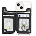 Miniatyrbillede 2 af 4: Kortholder - 4SMARTS - MagSafe - RFID-beskyttelse - Magnetisk fastgørelse - Sort Svart