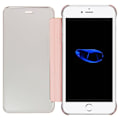 Pikkukuva 3 / 4: Pink Mirror Folio Suojakuori iPhone 7 Plus / iPhone 8 Plus Läpinäkyvä läppä Rosa