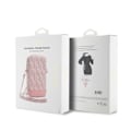 Miniatyrbild 5 av 5: Mobilväska - Guess - Zip GCube Bottom Stripe - Rosa - Ekologiskt läder - Justerbar rem Rosa