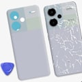 Pikkukuva 4 / 4: Vaihdevanha takalasi Xiaomi Redmi Note 13 Pro Plus Violetille Lila