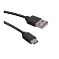 Miniatyrbillede 1 af 2: Forever USB-A til USB-C 1A 1M opladnings- og dataoverførselskabel Sort Svart