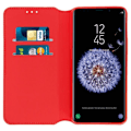 Miniatyrbillede 4 af 4: Etui Folio - Samsung - Galaxy S9 - Øko-læder - Rød - Støttefunktion Röd