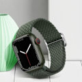 Pikkukuva 4 / 5: Rannekoru Apple Watchiin - AVIZAR - Hengittävä punottu nailon - Khaki Green Grön khaki
