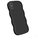 Pikkukuva 2 / 5: iPhone X ja XS silikoninen iskunkestävä Candy-sarjan suojakotelo musta Svart