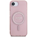 Miniatyrbillede 3 af 6: Coque Guess IML Glitter Circle MagSafe til iPhone 16e (rose)