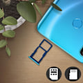 Pikkukuva 3 / 4: SIM-kortti- ja Micro SD-korttipaikka - Huawei - P30 Lite - Helppo asennus - Sininen väri - 100% yhteensopiva Blå