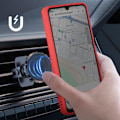 Miniatyrbillede 4 af 5: Taske til Xiaomi Redmi 14C - AVIZAR - Metal Ring Video Support - Rød Röd