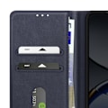 Miniatyrbild 5 av 5: Fodral för Oppo Find X8 Pro Fällbart Plånbok och Videostöd Blå Natt Blå