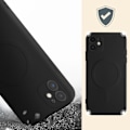 Pikkukuva 4 / 5: AVIZAR-suojakuori iPhone 11:lle - Mag Cover - Musta - Yhteensopiva MagSafe-lisävarusteiden kanssa Svart