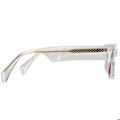 Miniatyrbillede 3 af 6: Rektangulære Solbriller CV3168 Gradient Linser UV400 Transparent Vit