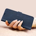 Miniatyrbillede 3 af 6: Etui til Samsung Galaxy A15 5G - AVIZAR - Wallet Video Support Funktion - Blå - Flap - Glat Blå