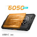 Miniatyrbillede 4 af 6: Smartphone uknuselig Android 14 Skærm 6,56'' Batteri 6050mAh Hammer Sort