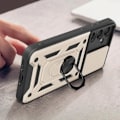 Miniatyrbillede 4 af 6: AVIZAR hårdt etui til Samsung Galaxy A35 5G - Gul - Skydekameracover og guldstøttering Gul