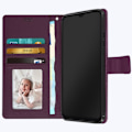 Miniatyrbillede 4 af 5: Samsung Galaxy A13 etui - AVIZAR - Video Stand Wallet Cover - Lilla - Stiv - Syntetisk - Voksen Lila