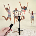 Miniatyrbillede 5 af 6: Universal Stabilisator Stativ / Stang Bluetooth Fjernbetjening Akashi Sort