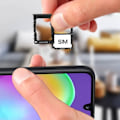 Miniatyrbillede 3 af 4: Samsung Galaxy A31 SIM-kortbakke 2x Nano SIM og Micro SD erstatning Sort Sort