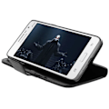 Miniatyrbild 4 av 4: Fodral med Klaff - Avizar - Samsung Galaxy Grand Prime - Konstläder - Svart - Stödfunktion Svart