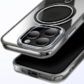 Miniatyrbillede 2 af 6: MagSafe-skal til iPhone 14 Pro Max Bag Glas Farve Sort Svart