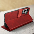 Miniatyrbild 4 av 4: Fodral som är kompatibelt med Samsung Galaxy S23 FE Vintage Red Flip-fodral