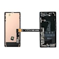Miniatyrbillede 3 af 3: Nappe Test Skærm AVIZAR til Google Pixel 6 og 6 Pro - Sort - Diagnostik og Reparation Svart