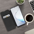 Pikkukuva 3 / 4: Samsung Note 10 Lite Case Smart Sleep alkuperäinen läppällinen lompakkokorttikotelo, musta