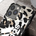Miniatyrbillede 4 af 5: Silikonetui til iPhone 13 Leopard Print Forhøjede Kanter - ADIDAS - Sport Leopard Svart