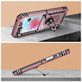 Miniatyrbillede 4 af 5: Etui - AVIZAR - Samsung Galaxy Z Flip 5 - Bi-materiale - Magnetisk ring - Rose Gold Rosa