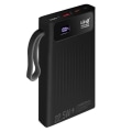 Miniatyrbillede 2 af 5: 25800mAh backup batteri 4 i 1 kabel 22,5 W USB-port og 20 W USB C LinQ Black Svart